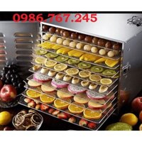 Tủ sấy hoa quả, máy sấy thực phẩm khô 10 tầng