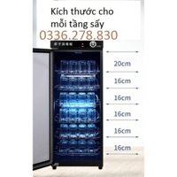 Tủ sấy ly cốc dành cho nhà hàng, khách sạn. Dung tích 318 lít, 6 tầng sấy.  Bảo hành 12 tháng