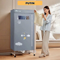 TỦ SẤY QUẦN ÁO 2 TẦNG BEAR HGJ-D12D5 - Công Suất 1200W Khô Nhanh, Chống Nhăn, Có Bánh Xe Đẩy