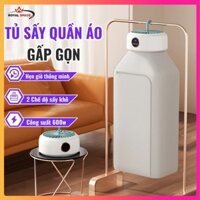 Tủ Sấy Quần Áo Gấp Gọn 2 Chế Độ Cao Cấp Công Suất 600W - Máy Sấy Đồ Sử Dụng Công Nghệ Sấy,Khử Trùng Bằng Tia UVC An Toàn