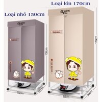 Tủ sấy quần áo gấp gọn giá rẻ công suất lớn 1600W.Mấy sấy quần áo gia đình gấp gọn điều khiển từ xa