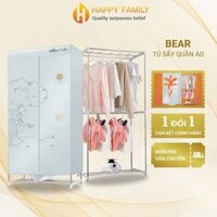 Tủ sấy quần áo gấp gọn, Máy sấy 2 tầng sấy khô nhanh khử mùi tối đa 15kg Bear HGJ-B10V1