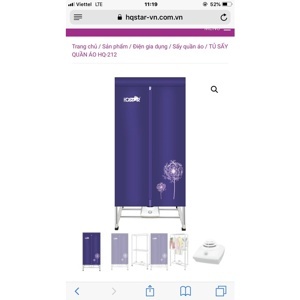 Tủ sấy quần áo Hqstar HQ-212