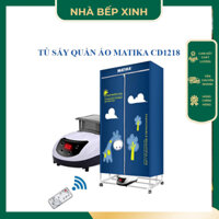 Tủ Sấy Quần Áo Matika Gấp Gọn - Tủ Sấy Quần Áo Công Suất 1200W Tủ Chứa Lớn Có Điều Khiển Từ Xa - Nhà Bếp Xinh