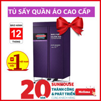 Tủ sấy Quần Áo Máy sấy Quần Áo Sunhouse SHD2707 Có điều khiển từ xa Khử mùi hiệu quả lưu giữ hương thơm tản nhiệt đều