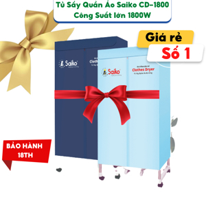 Tủ sấy quần áo Saiko CD1800