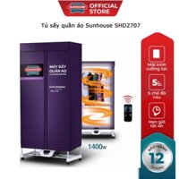 Tủ sấy quần áo sunhouse shd2707 sấy 20kg - Khử khuẩn - Sấy khô - Hàng chính hãng bảo hành 12 tháng
