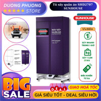 Tủ sấy quần áo sunhouse SHD2707 sấy 20kg - công suất 1500W - Khử khuẩn - Sấy khô - Hàng chính hãng bảo hành 12 tháng