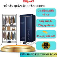 Tủ Sấy Quần Áo Tủ Sấy Khô Quần Áo Rulax 3 Tầng Có Điều Khiển Từ Xa Là Máy Sấy Quần Áo Dạng Tủ