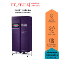 Tủ sấy quần áo,Máy sấy quần áo cao cấp SUNHOUSE SHD2707 hỗ trợ diệt khuẩn Hàng Chính Hãng - Bảo hành 12 tháng