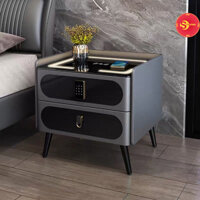 Tủ tab đầu giường cao cấp, thiết kế sang trọng từ ITALY 5.0 khóa mật khẩu, sạc pin không dây, đèn led 3 màu CN-TDG02