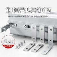 Tủ Tay Cầm Không Góc Mã Tối Giản Cửa Máy Dây 90 Độ Khung Nhôm Cửa Sổ L Góc Sắt Kết Nối Cố Định Phụ Kiện Phần Cứng 4.3