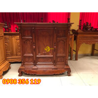 Tủ thờ cẩm lai nan phi vuông 1.53m