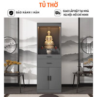 Tủ thờ gia tiên, Tủ thờ phật hiện đại gỗ MDF - HH1002