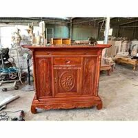 Tủ Thờ Gỗ Cẩm Lai Nam Phi Kiểu Bắc – THĐ001
