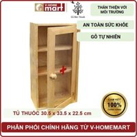 Tủ Thuốc đơn Đức Thành mã 41241 gỗ cao su nhỏ gọn trang nhã - Phân Phối Chính Hãng Bởi SCG Home