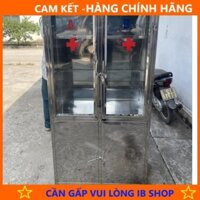 Tủ thuốc inox chuẩn y tế 160x80x40cm, hàng theo tiêu chuẩn y tế - Hàng Hãng
