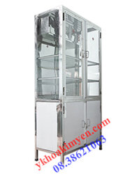 Tủ thuốc inox có ngăn đôc A+B TP