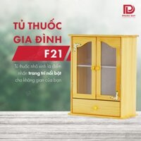 Tủ thuốc - Tủ y tế gia đình gỗ tự nhiên F21