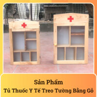 Tủ Thuốc Y Tế Bằng Gỗ Cao Cấp Thiết Kế Có Mái Phù Hợp Cho Gia Đình, Công Sở, Trường Học