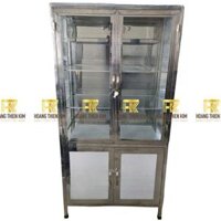 Tủ thuốc y tế inox có ngăn AB