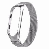 Từ tính Milanese Dây Thép không gỉ Cao Cấp Dây Đeo cổ tay Cho Xiaomi Miband 3 Vòng Tay Thông Minh Screwless