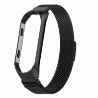 Từ tính Milanese Dây Thép không gỉ Cao Cấp Dây Đeo cổ tay Cho Xiaomi Miband 3 Vòng Tay Thông Minh Screwless