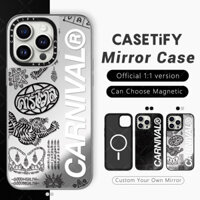từ tính Thời Trang chống sốc Gương Bảo Vệ ốp Thái Lan Đường Phố Carnival Hổ Logo Dành Cho Iphone 16 Pro 13 15 14 Pro Max 12 15 Plus Bé Trai sang chảnh cứng điện thoại trong nắp Casetify thương hiệu chống đính bẩn