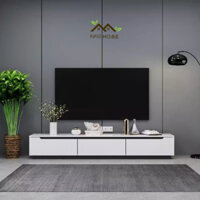 Tủ Tivi - Kệ Tivi Đặt Sàn Cánh Lật TV16 - Gỗ MDF 15mm Lõi Xanh chống ẩm