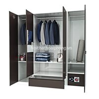 TỦ TÔN ĐỰNG QUẦN ÁO 3 BUỒNG 4 CÁNH HIỆN ĐẠI ĐẸP CA-8A-1KLG