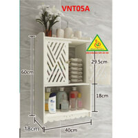 Tủ treo tường nhà tắm nhựa PVC VNT05A - VĐ Smart Furrniture NỘI THẤT LẮP RÁP VIENDONGADV