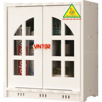 Tủ treo tường nhà tắm VNT02 gỗ nhựa PVC, VĐ Smart Furrniture NỘI THẤT LẮP RÁP VIENDONGADV