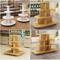 Tủ tròn bằng gỗ trưng bày sữa bột, kệ siêu thị, tủ trưng bày giày, giá rượu, tủ trưng bày đồ chơi mẹ và bé