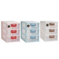 Tủ trong mini 3 tầng nhựa VIỆT NHẬT 3683 - Ngăn kéo, đựng thuốc, mỹ phẩm