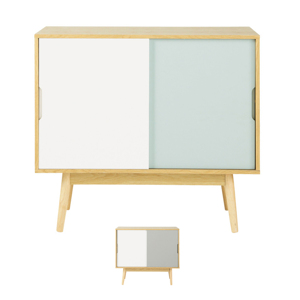 Tủ trữ đồ 2 cánh Fjord gỗ cao su