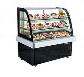 Tủ trưng bày bánh Berjaya CCS12SB13-2FB - kiếng cong, 1m2