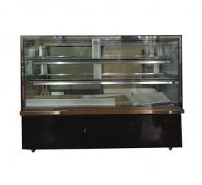 Tủ trưng bày bánh kính vuông 2m4 Berjaya RCS24SB13-2FB