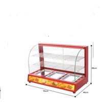 Tủ trưng bày giữ nóng đồ ăn nhanh hàng đẹp chất lượng