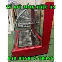 TỦ TRƯNG BÀY GIỮ NÓNG THỰC PHẨM GNTP-2K KÍNH CONG CƯỜNG LỰC