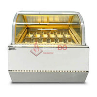 Tủ trưng bày kem tươi kính cong 10 khay Snow Village BL-1.0