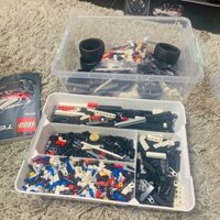 Tủ trưng bày Lego lưới phân loại linh kiện, hộp lưu trữ khối xây dựng trong suốt, giá để bàn, hộp phân loại, tổ chức phân loại kích thước lớn 8v4Z