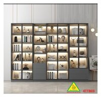 Tủ trưng bày sản phẩm cánh kính đa năng 4TTB03  ( Tủ không đèn) -  NỘI THẤT LẮP RÁP VIENDONGADV
