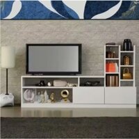 Tủ TV đứng, Tủ lưu trữ, tủ trưng bày gỗ cho đồ nội thất phòng khách 2X Decor - 2X204