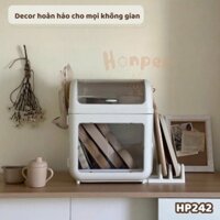 Tủ úp bình, tủ đựng bình sữa Honper đa năng thiết kế ngăn chứa rộng đựng được nhiều đồ [Keroshop]