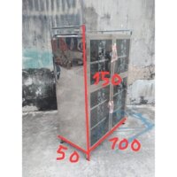 Tủ Úp Chén - Tủ Bếp INOX Cao Cấp SUS 304 Kính Cao Cấp Cường  Lực – Mã: B105015I3 CL - HĐ