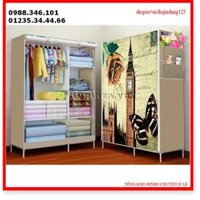Tủ vải 2 buồng 6 ngăn in 3d