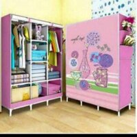 tủ vải 3 buông 8 ngăn 3D