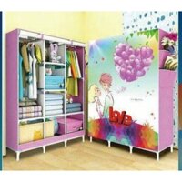 TỦ VẢI 3D 3 BUỒNG 8 NGĂN
