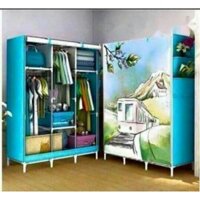 tủ  vải  3d 3 buồng  8 ngăn