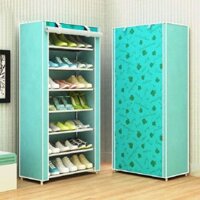 Tủ Vải Đựng Giày Dép 8 Tầng Hoa Văn Cao Cấp